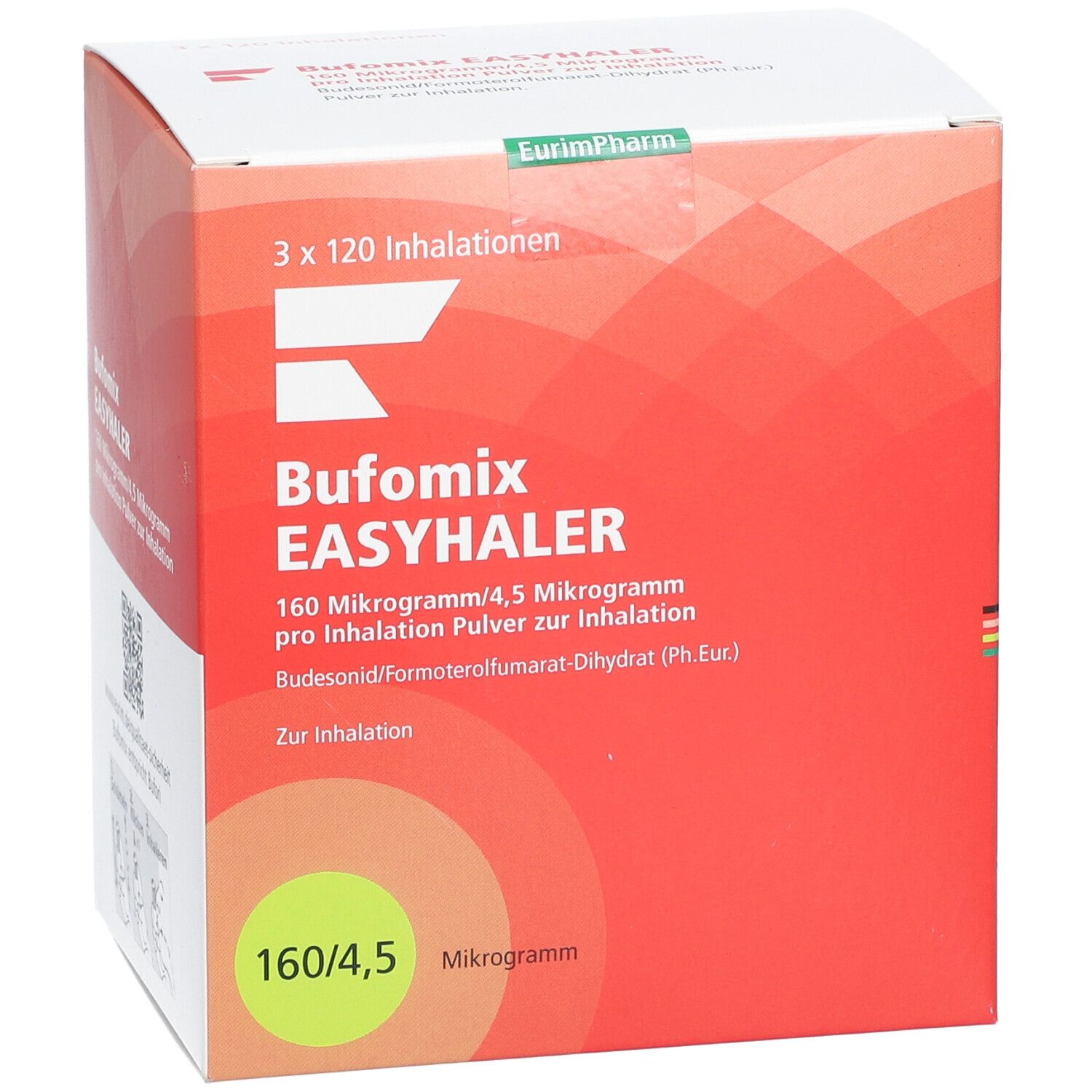 BUFOMIX Easyhaler 160/4,5 µg/Dosis 3x120ED Inh.-P.