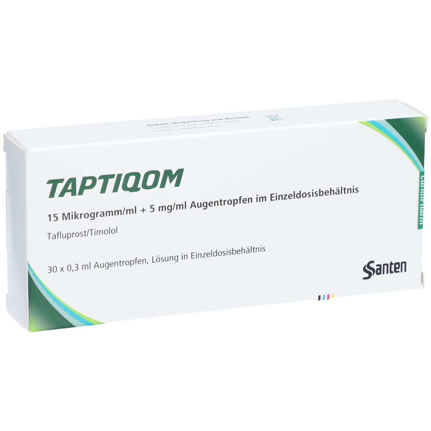 TAPTIQOM 15 µg/ml + 5 mg/ml Augentr.i.Einzeldosisb