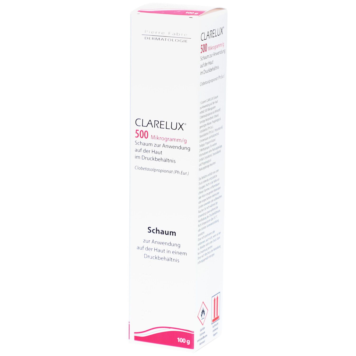 CLARELUX 500 µg/g Schaum z.Anwendung a.d.Haut