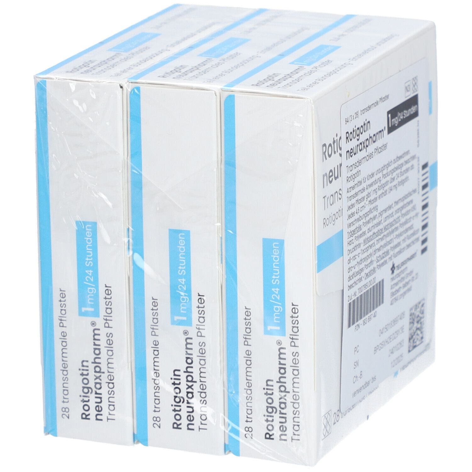 Rotigotin neuraxpharm 1 mg/24 h transderm.Pflaster 84 St Pflaster transdermal