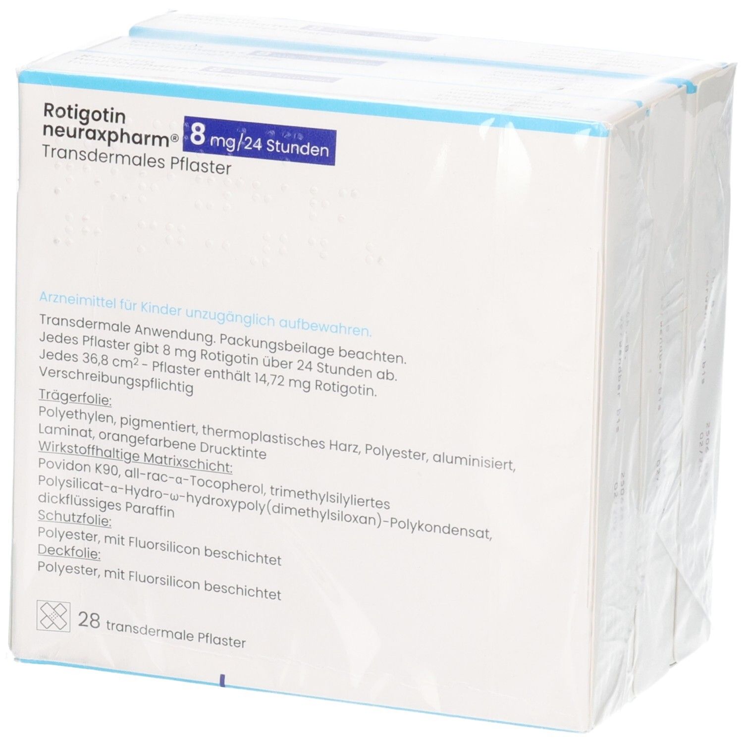 ROTIGOTIN neuraxpharm 8 mg/24 h transderm.Pflaster