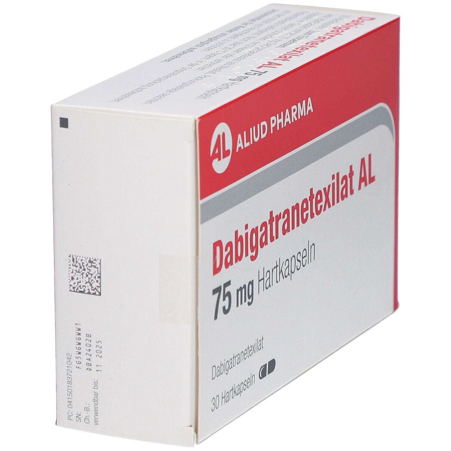 DABIGATRANETEXILAT AL 75 mg Hartkapseln