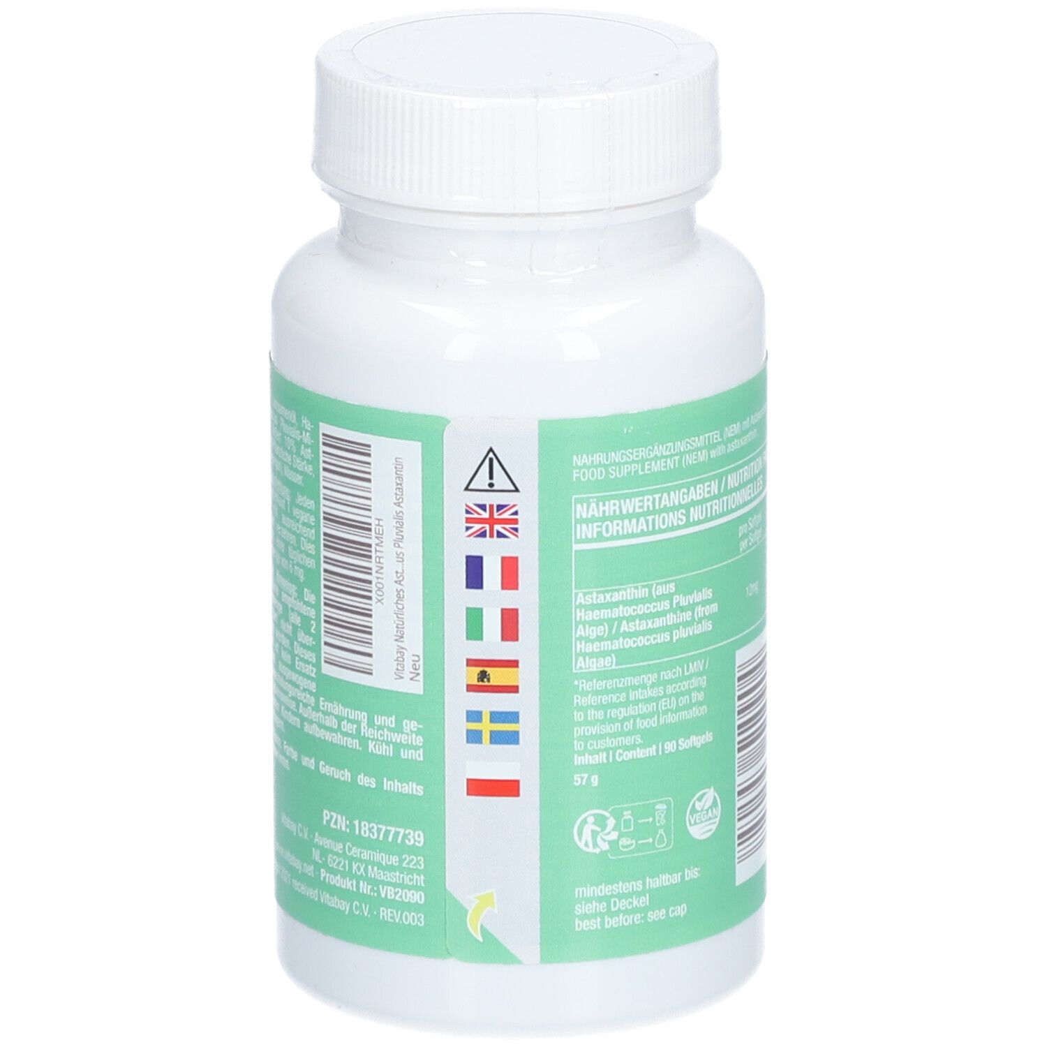 vitabay® Astaxanthin 12 mg 90 St - Shop Apotheke