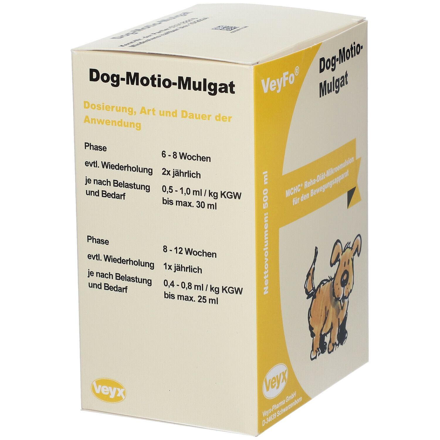 Veyfo Dog-Motio-Mulgat D.-/E.-Futtermittel f.Hunde 500 ml Emulsion