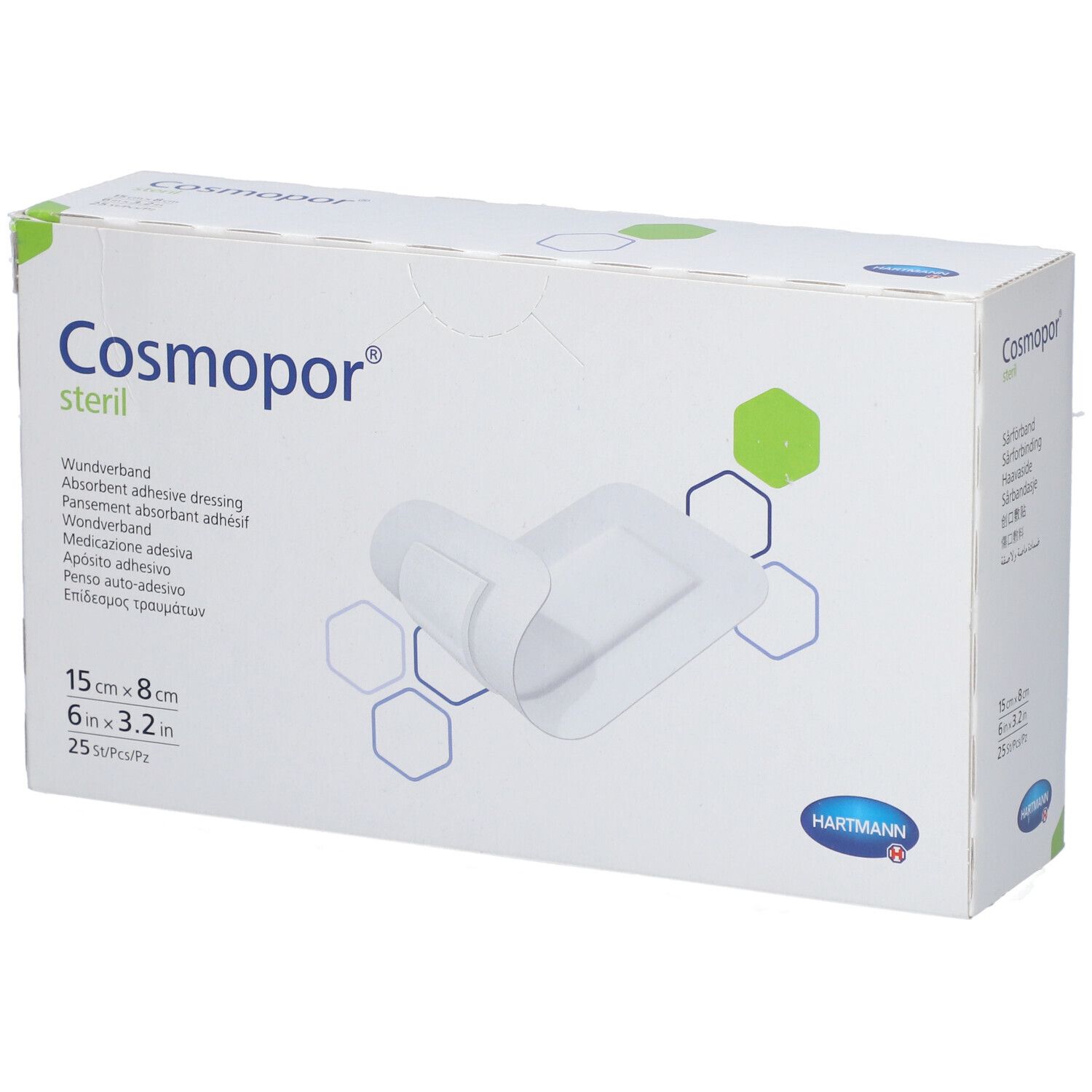 Cosmopor steril Wundverband, 15x8 cm, 25 Stück
