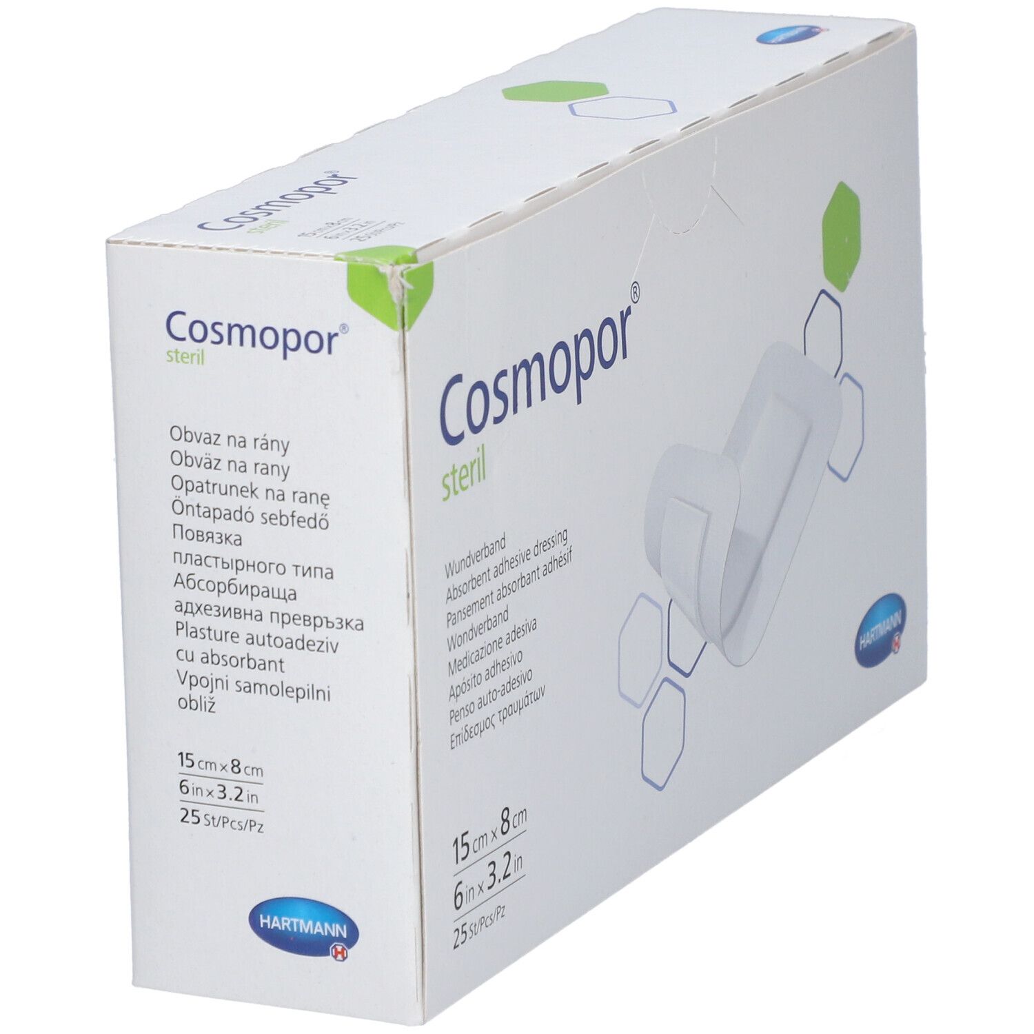Cosmopor steril Wundverband, 15x8 cm, 25 Stück