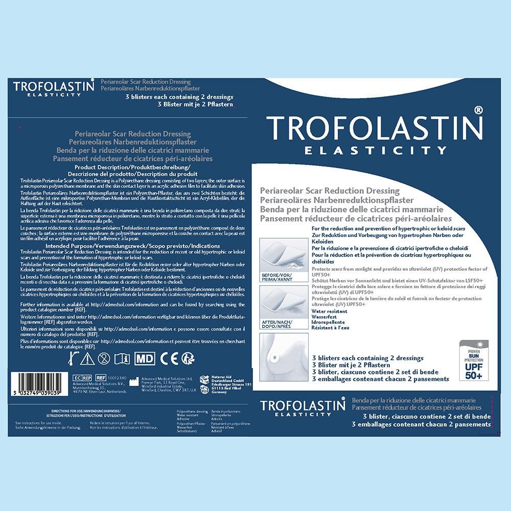 TROFOLASTIN Periareoläres Narbenreduktionspflaster
