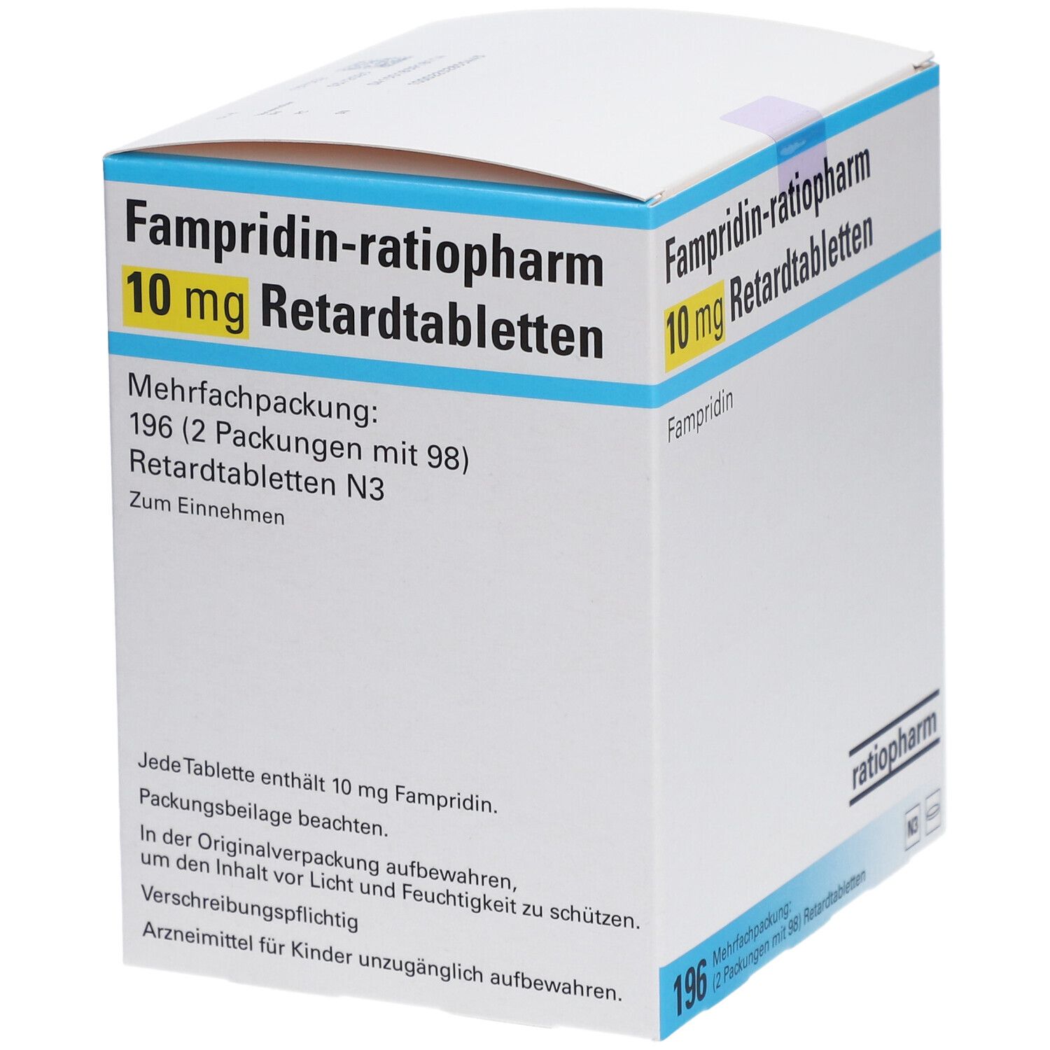 FAMPRIDIN-ratiopharm 10 mg Retardtabletten 14x14 St Retard-Tabletten