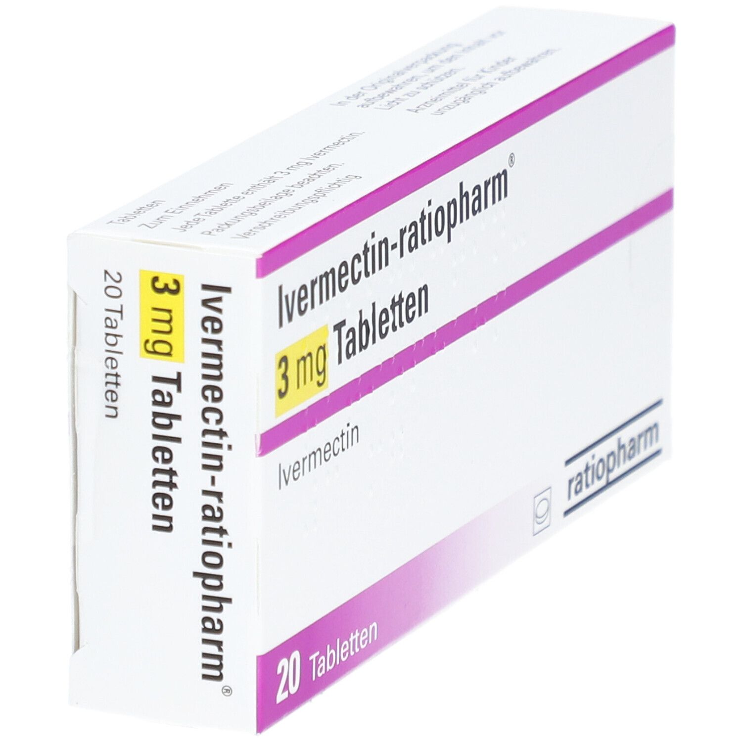 IVERMECTIN-ratiopharm 3 mg Tabletten 20 St