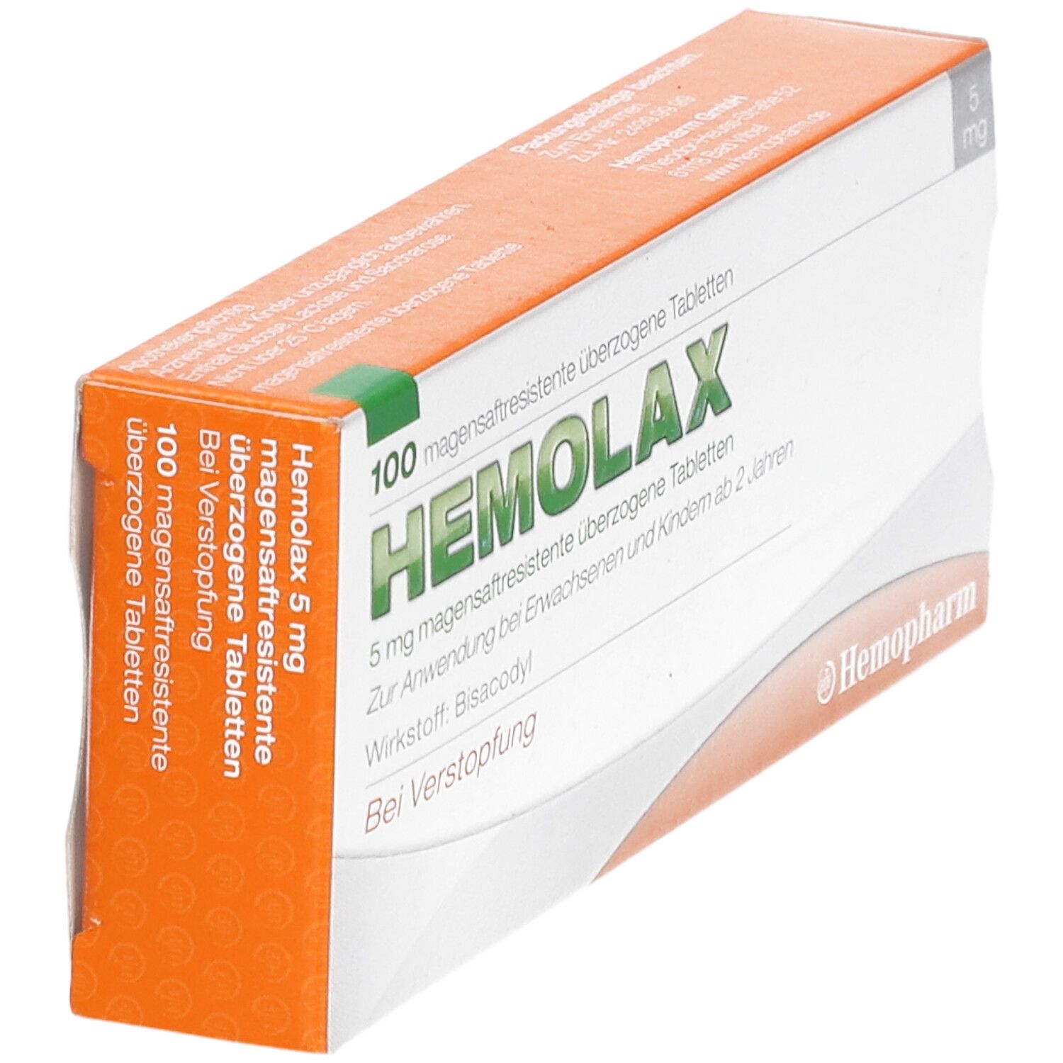 Hemolax 5 mg magensaftresistente überzogene Tabletten