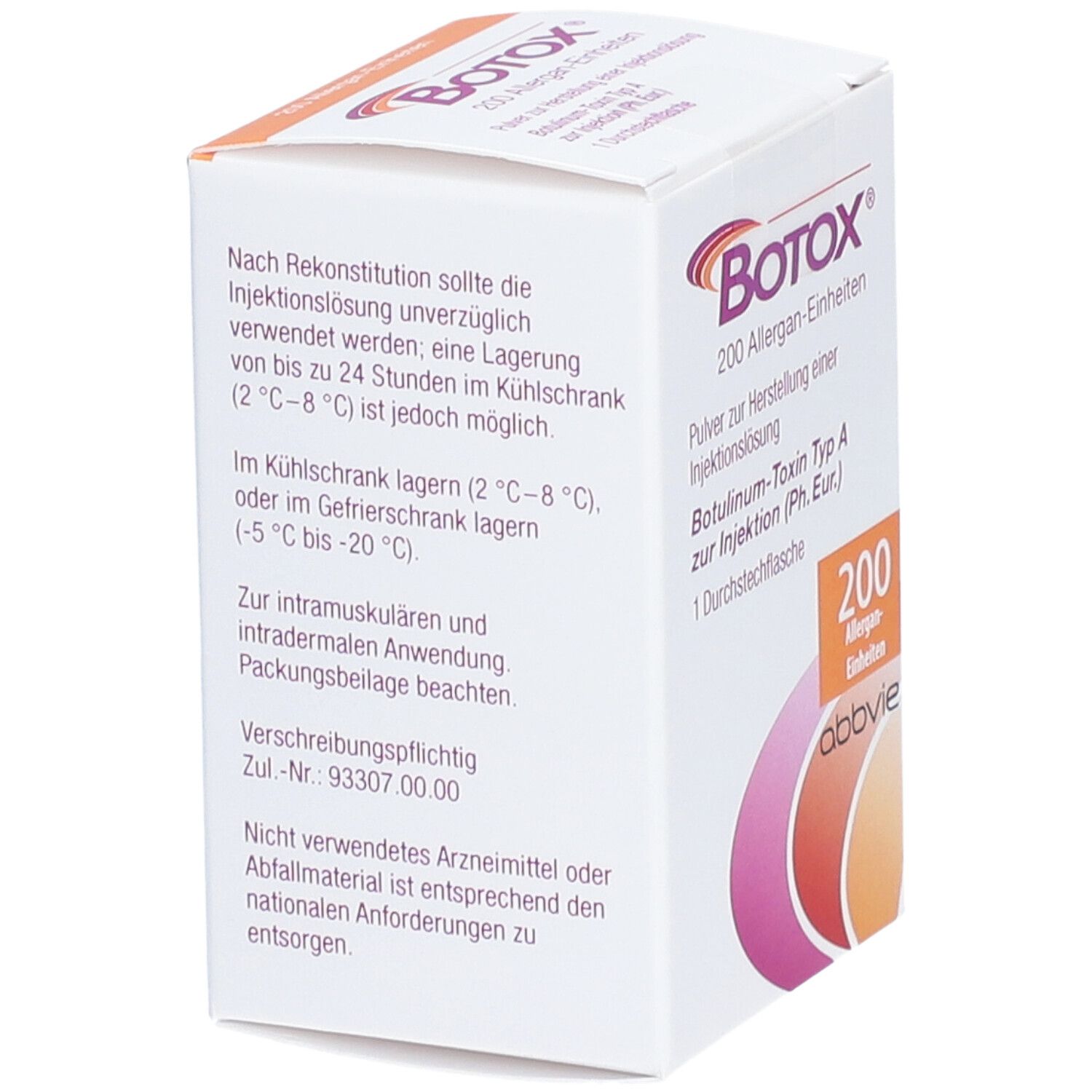 Botox 200 Allergan-Einheiten Plv.z.Her.e.Inj.-Lsg. 1 St Pulver zur Herstellung einer Injektionslösung