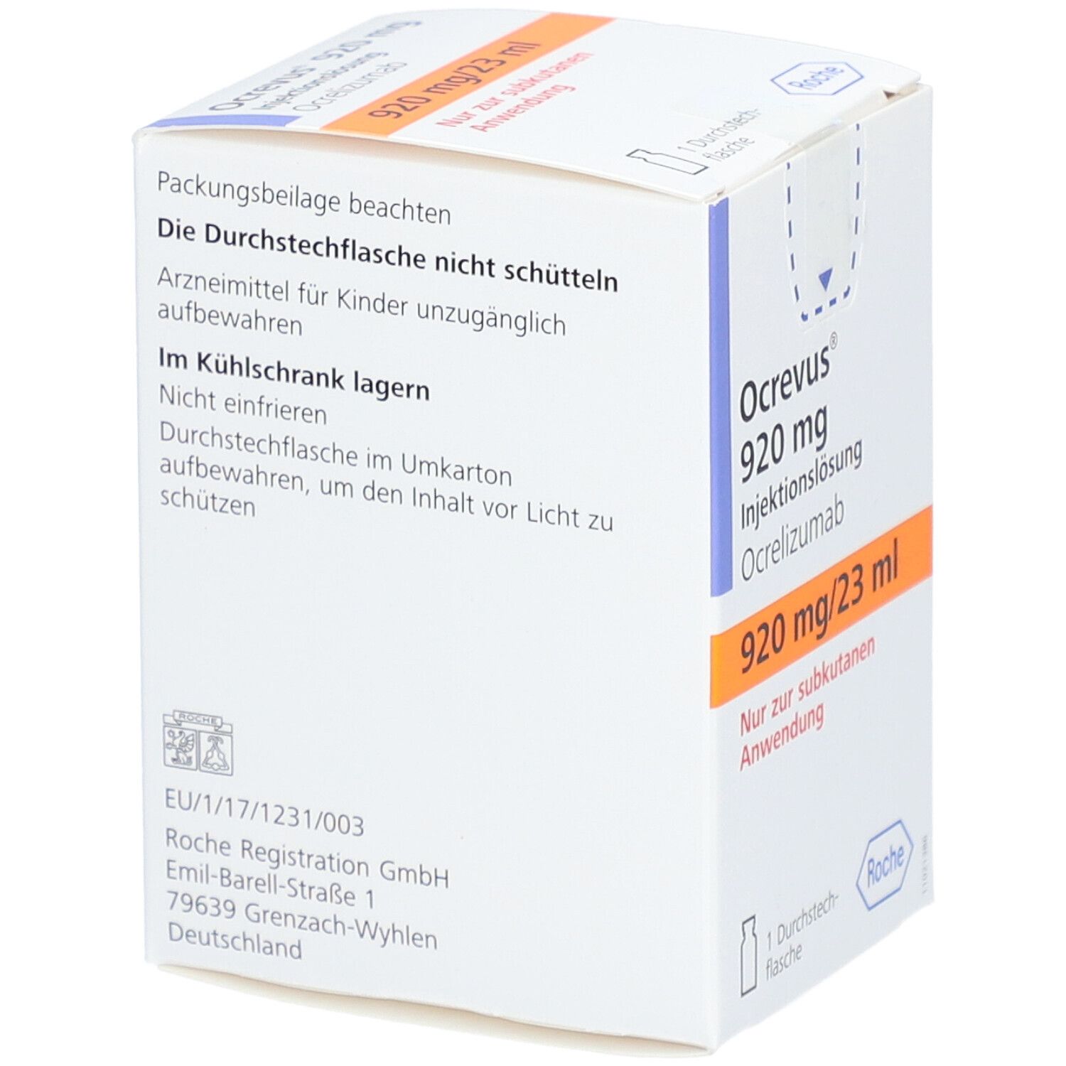 Ocrevus 920 mg Injektionslösung 23ml Dsfl. 1 St