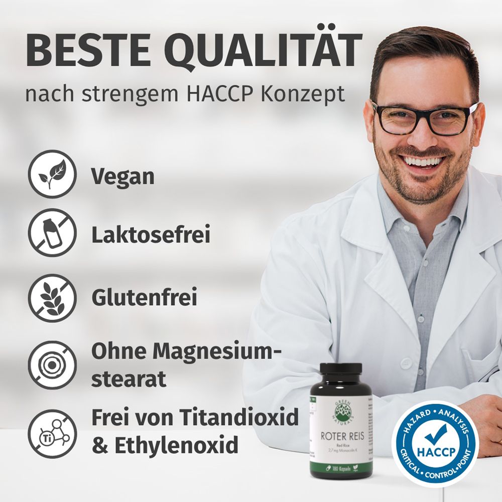 Beste Qualität: Vegan, Laktosefrei, Glutenfrei, Ohne Magnesiumstearat.
