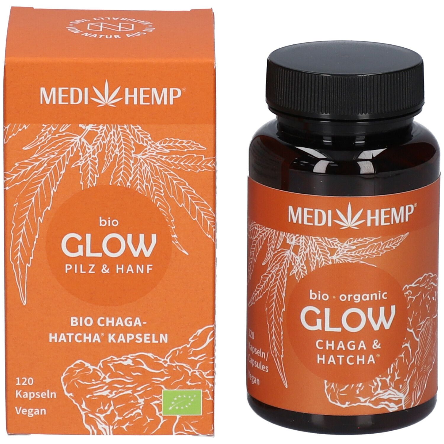 MEDIHEMP Bio Glow Chaga Hatcha® Kapseln