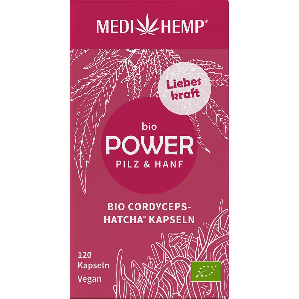 MEDIHEMP Bio POWER Cordyceps militaris- HATCHA® Kapseln