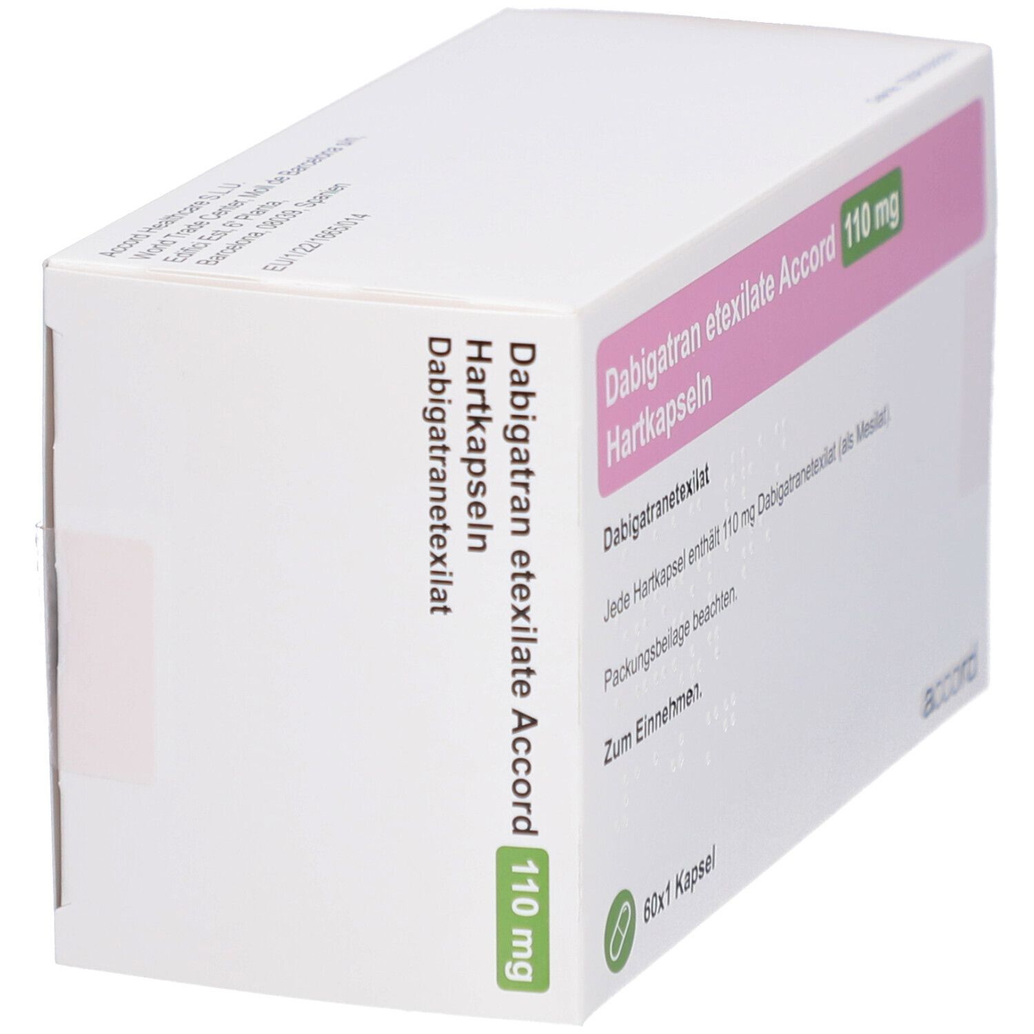 DABIGATRAN etexilate Accord 110 mg Hartkapseln