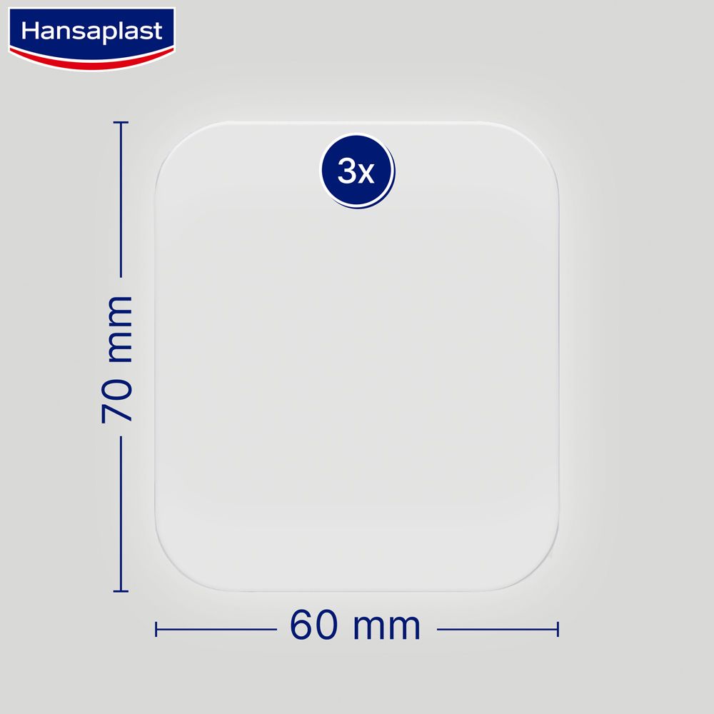 Hansaplast Zweite Haut Schutz Gross | Hydrokolloid Pflaster | Schnellere Heilung | Starker Halt für 72+ Stunden | 3 XL Pflaster