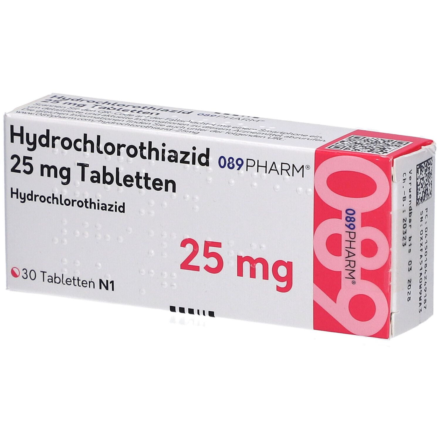 HCT-089PHARM 25 mg Tabletten