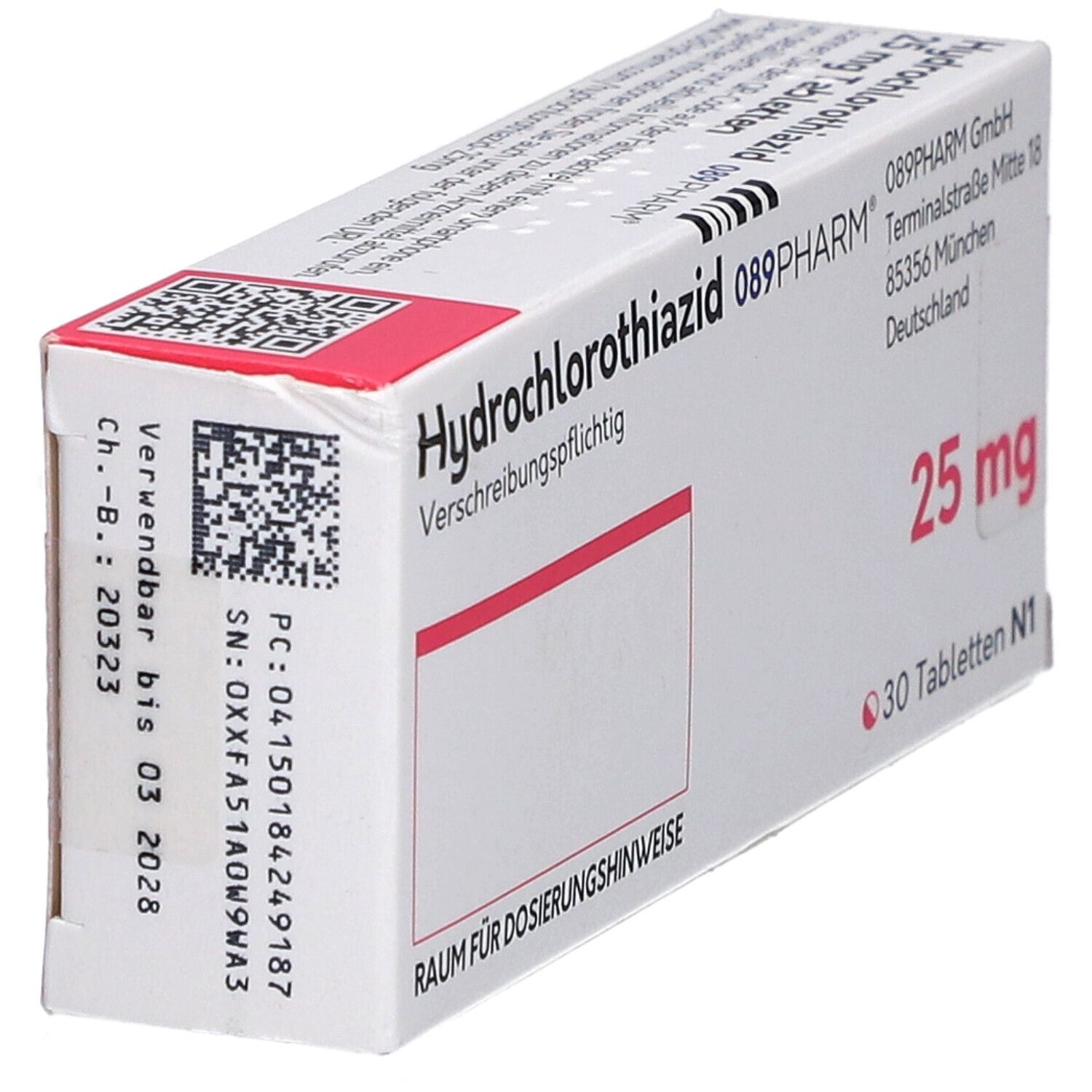 HCT-089PHARM 25 mg Tabletten