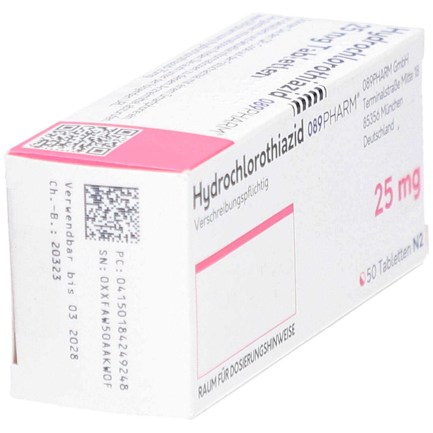 HCT-089PHARM 25 mg Tabletten