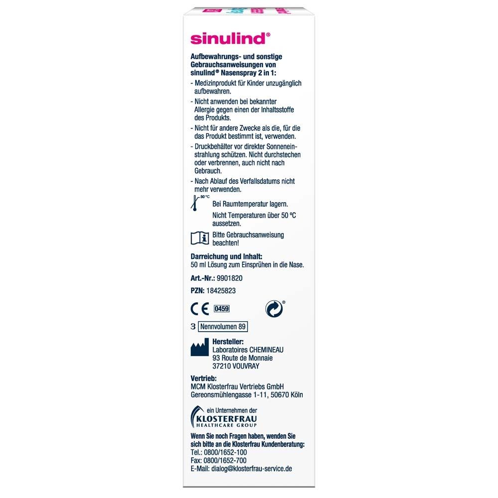 Sinulind® 2in1 Nasenspray