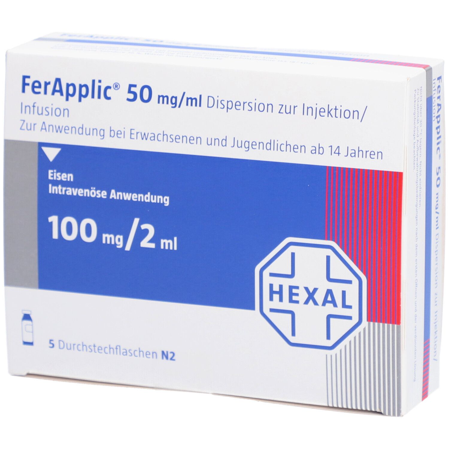 FERAPPLIC 50 mg/ml Dispersion z.Injekt./Inf.100mg