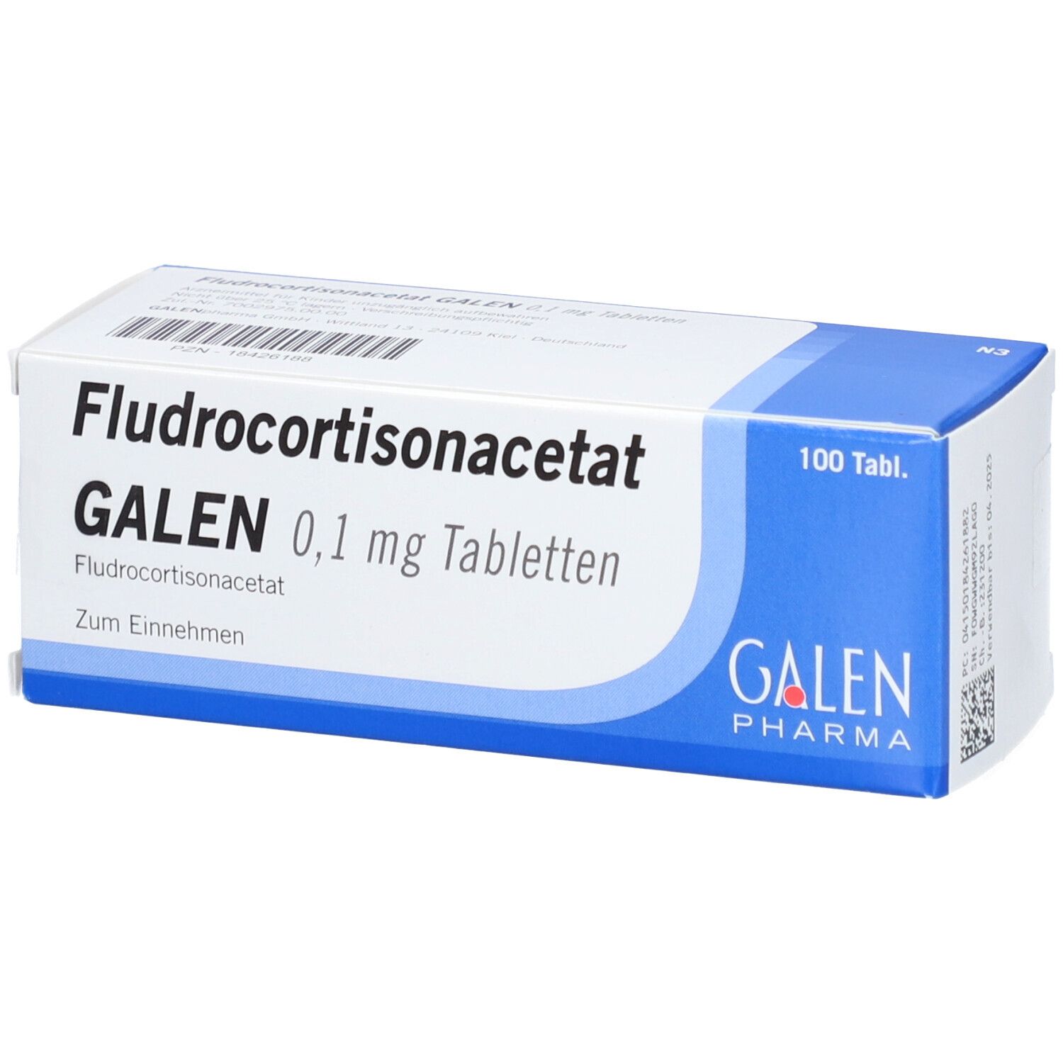 FLUDROCORTISONACETAT GALEN 0,1 mg Tabletten