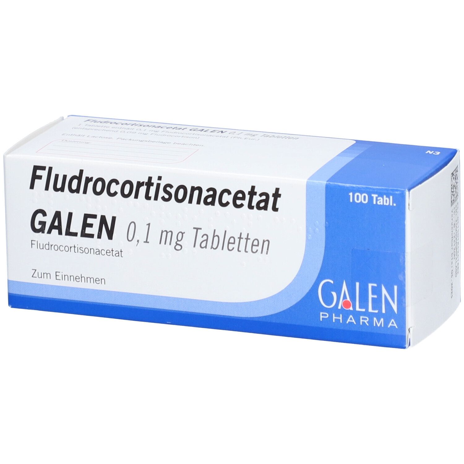 FLUDROCORTISONACETAT GALEN 0,1 mg Tabletten