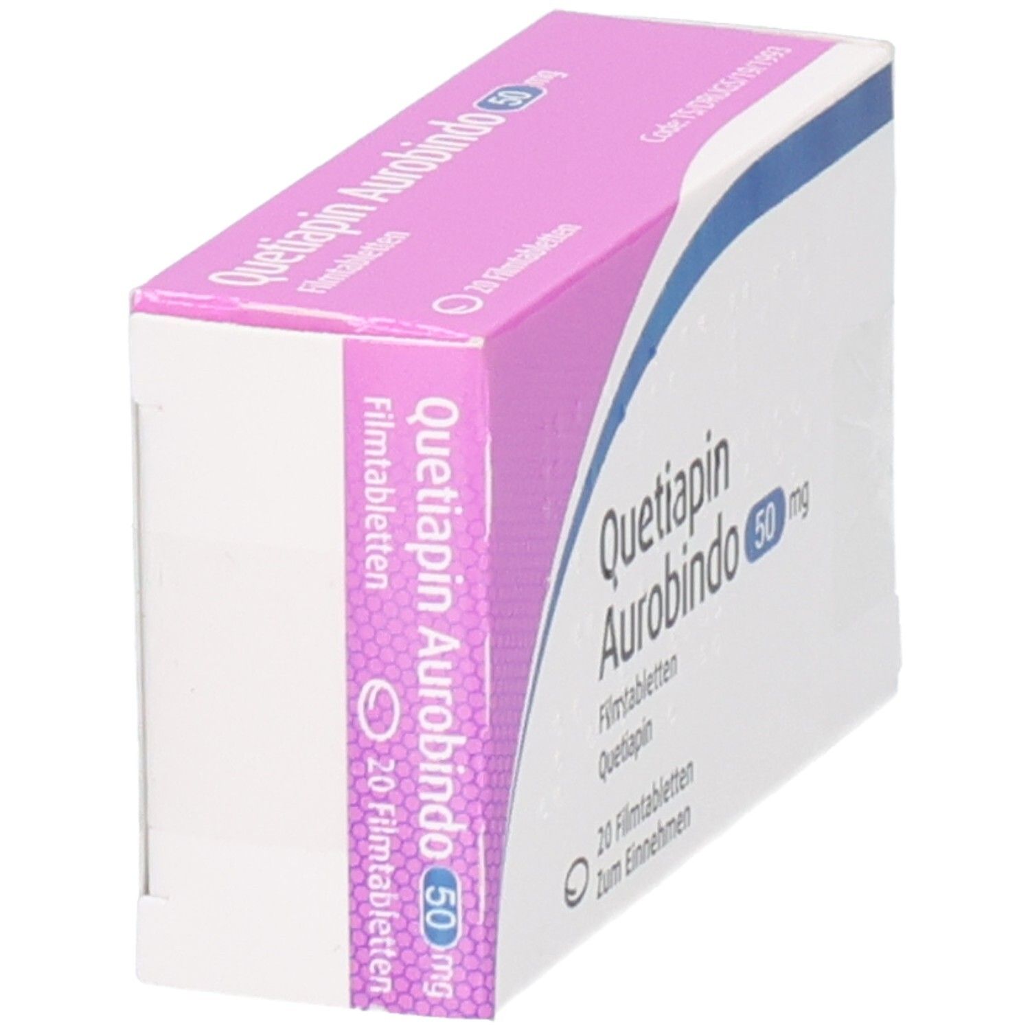 QUETIAPIN Aurobindo 50 mg Filmtabletten, 20 Stück.