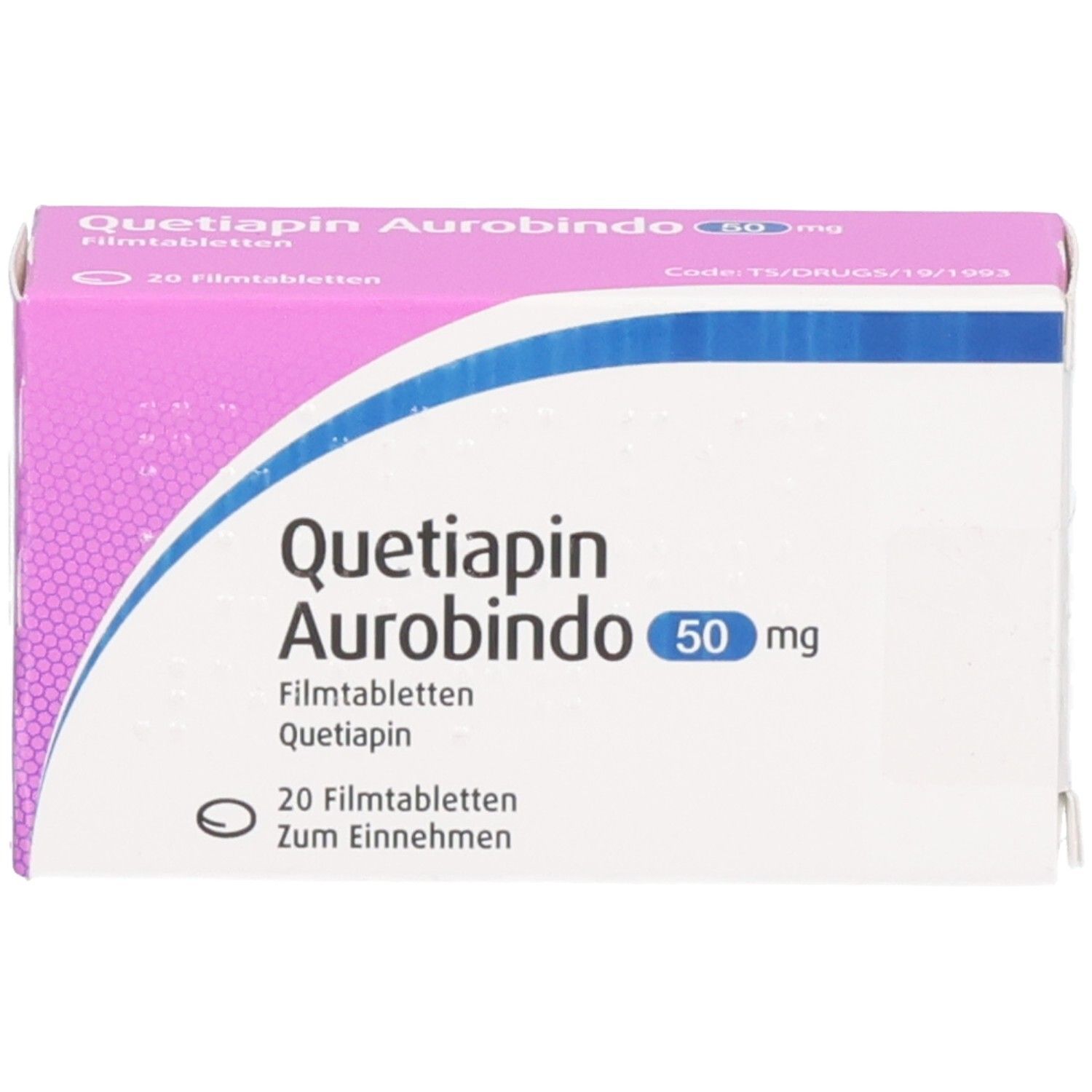 QUETIAPIN Aurobindo 50 mg Filmtabletten, 20 Stück.