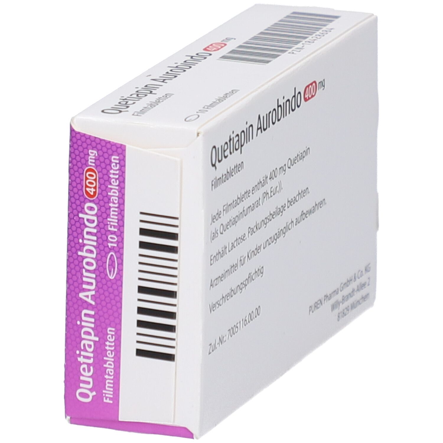QUETIAPIN Aurobindo 400 mg Filmtabletten