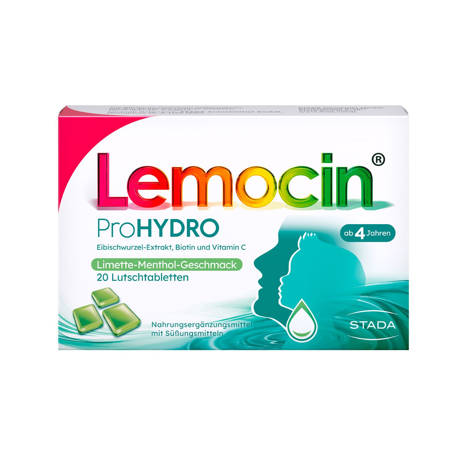 Lemocin® ProHYDRO für zwischendurch – Lutschtabletten mit Vitamin C, Biotin und Eibischwurzelextrakt zur Beruhigung und 