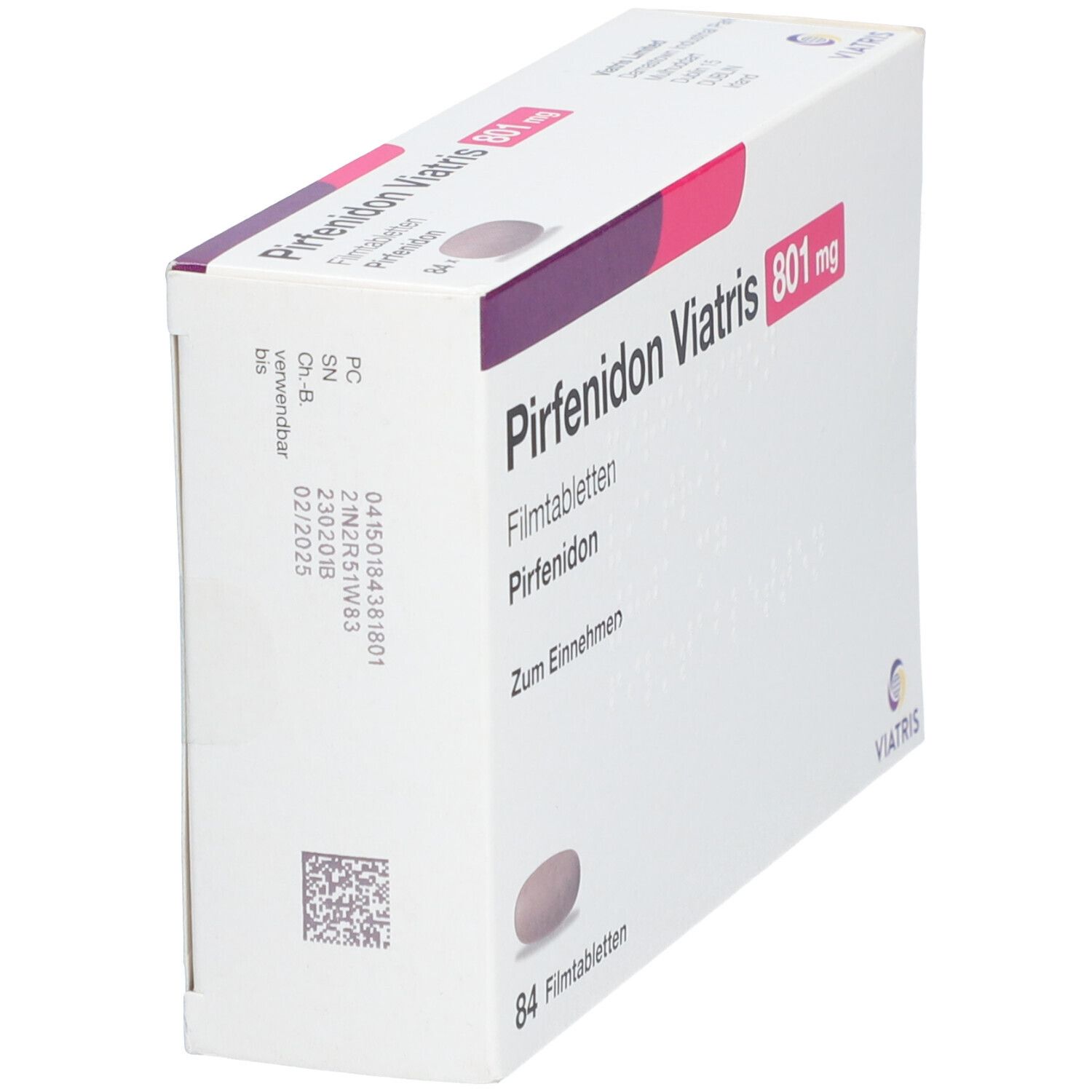 Pirfenidon Viatris 801 mg Filmtabletten 252 St