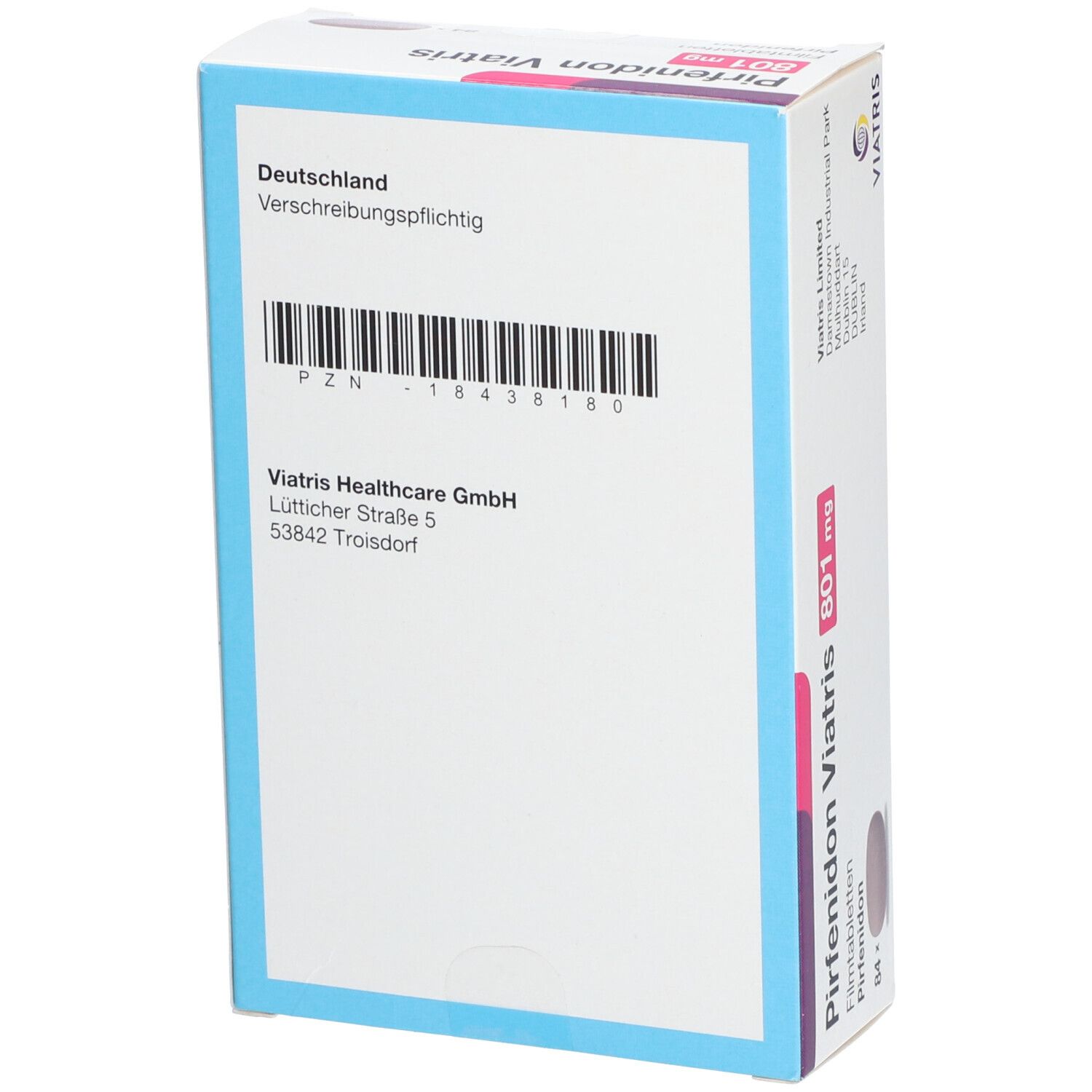 PIRFENIDON Viatris 801 mg Filmtabletten