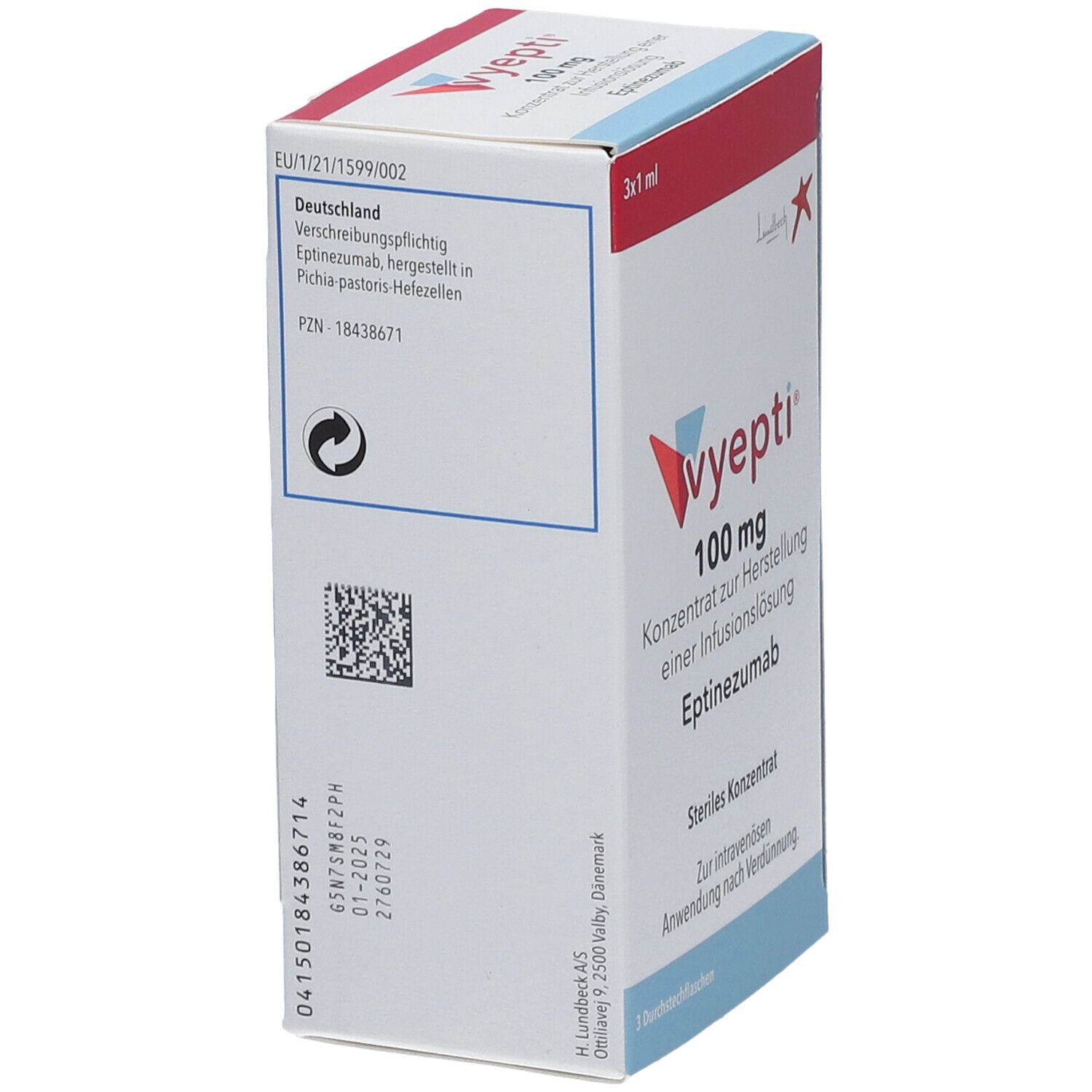 VYEPTI 100 mg Konz.z.Herst.e.Infusionslösung Dsfl.