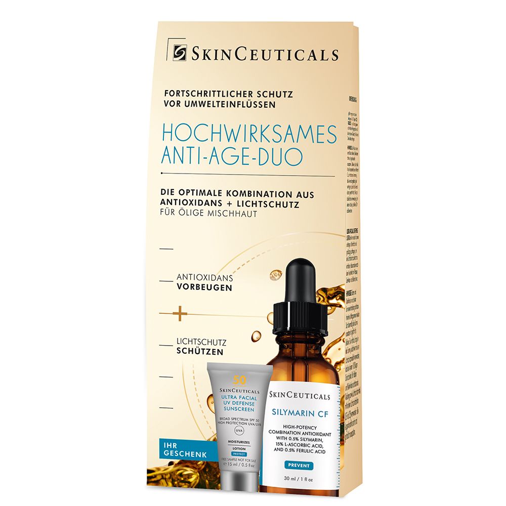 SKINCEUTICALS SILYMARIN CF Serum + Ultra Facial UV Defense LSF 50 Set