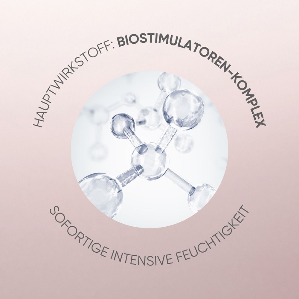 Molekülstruktur als Symbol für Biostimulatoren und intensive Feuchtigkeit.