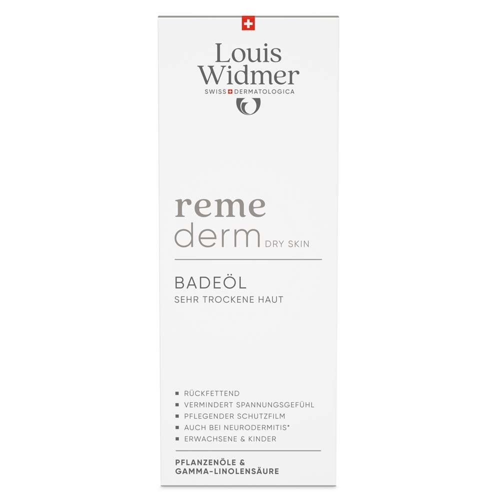 Louis Widmer® Remederm Badeöl für sehr trockene Haut