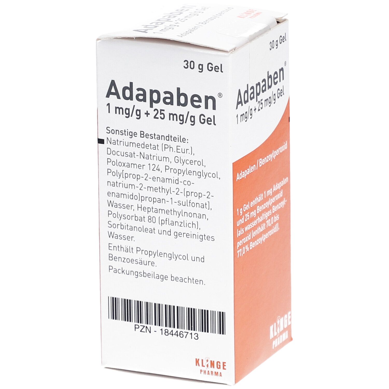 Adapaben 1 mg/g + 25 Gel 30 g