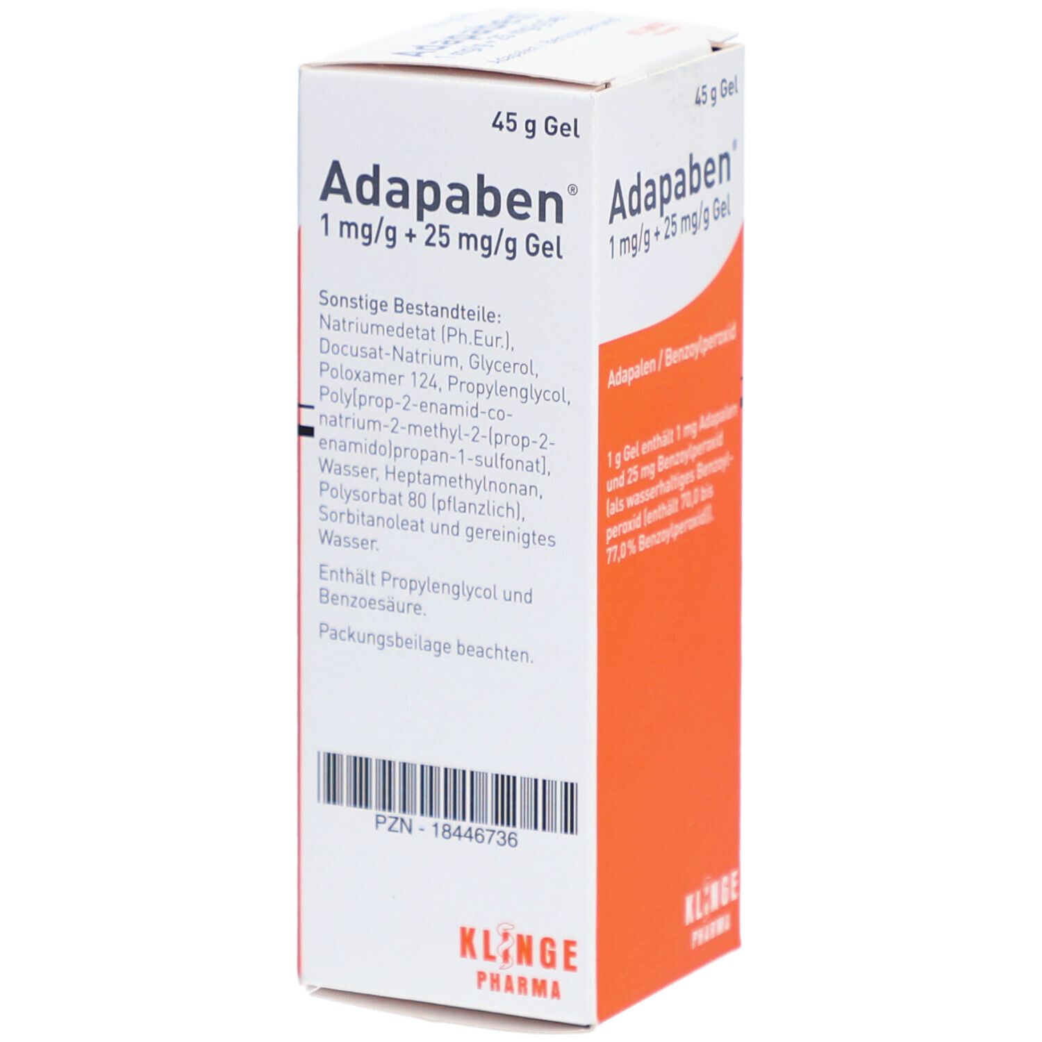 Adapaben 1 mg/g + 25 Gel 45 g