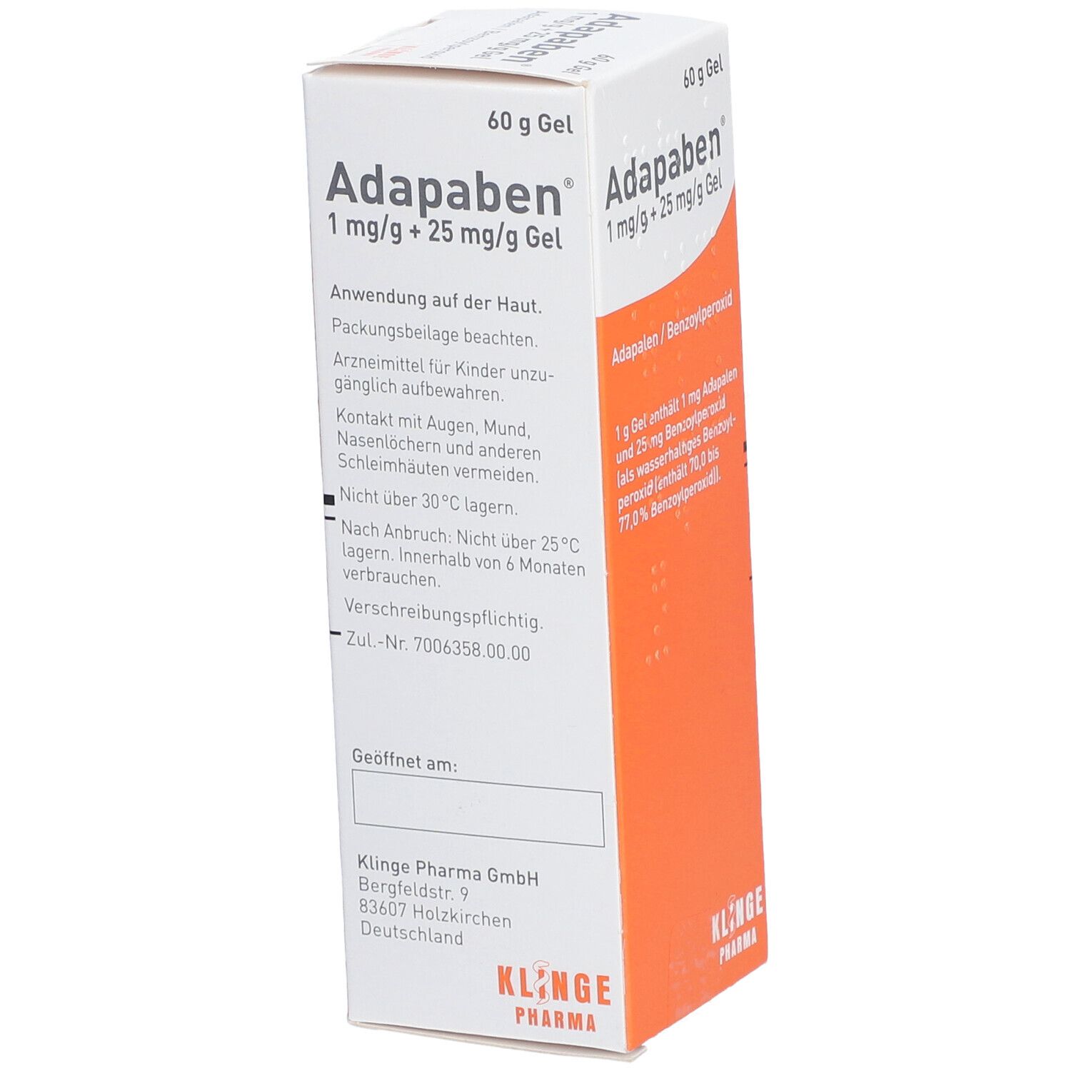 Adapaben 1 Mg G + 25 Mg G Gel 60 G Mit Dem E-rezept Kaufen - Shop Apotheke