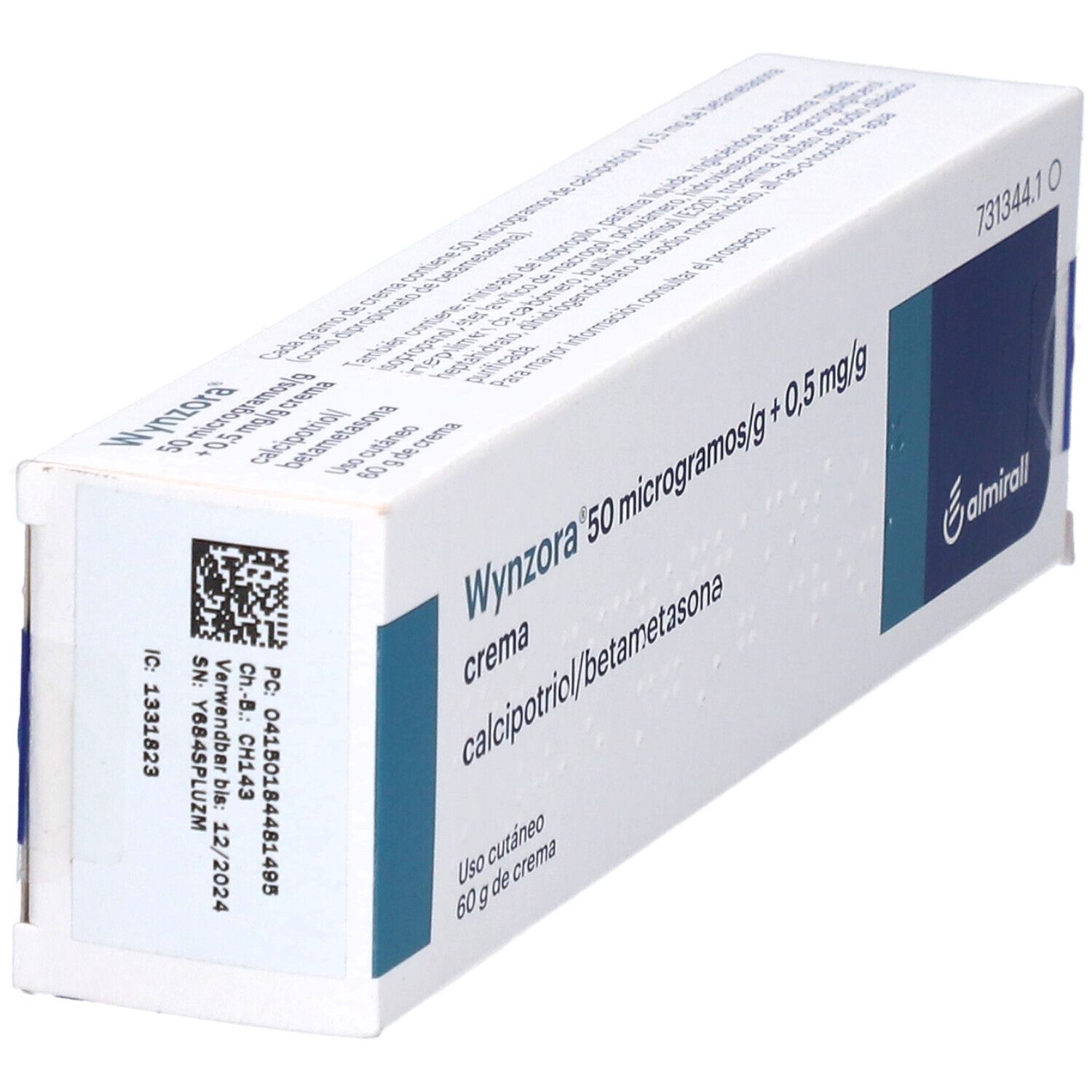 Wynzora 50 Mikrogramm/g + 0,5 mg/g Creme 60 g