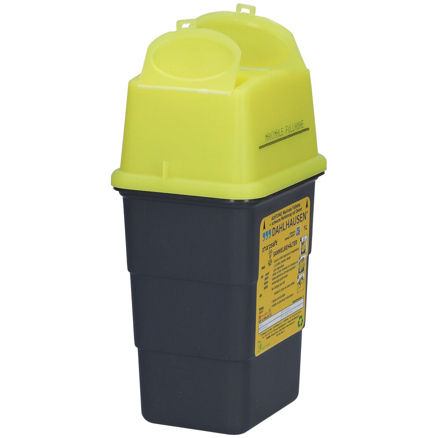 Sharpsafe® 1L green, Abwurfbehälter/Kanülensammler