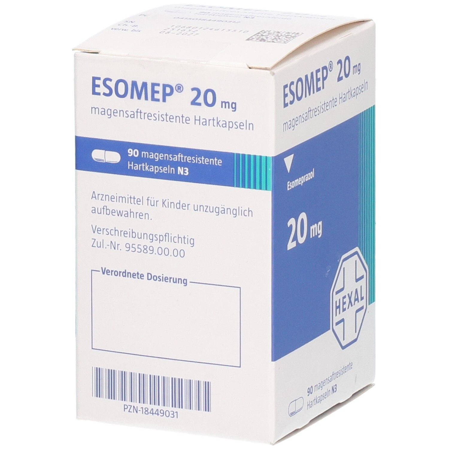 ESOMEP 20 mg magensaftresistente Hartkapseln