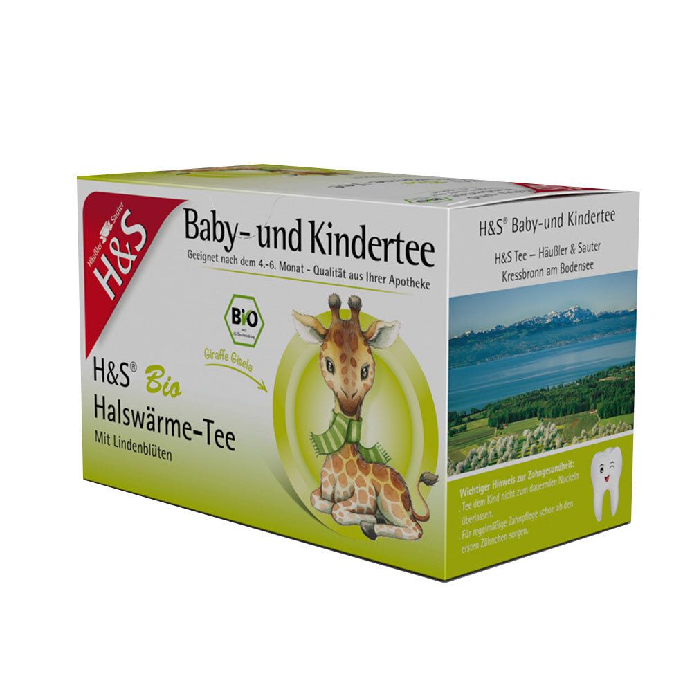 H&S Bio Halswärme-Tee Baby- und Kindertee Fbtl. 20x1,5 g Filterbeutel