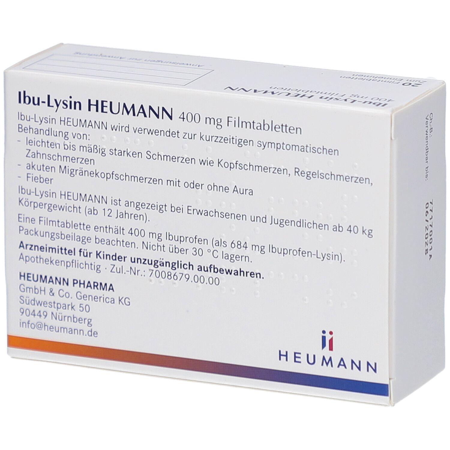 Ibu-Lysin HEUMANN 400 mg Filmtabletten