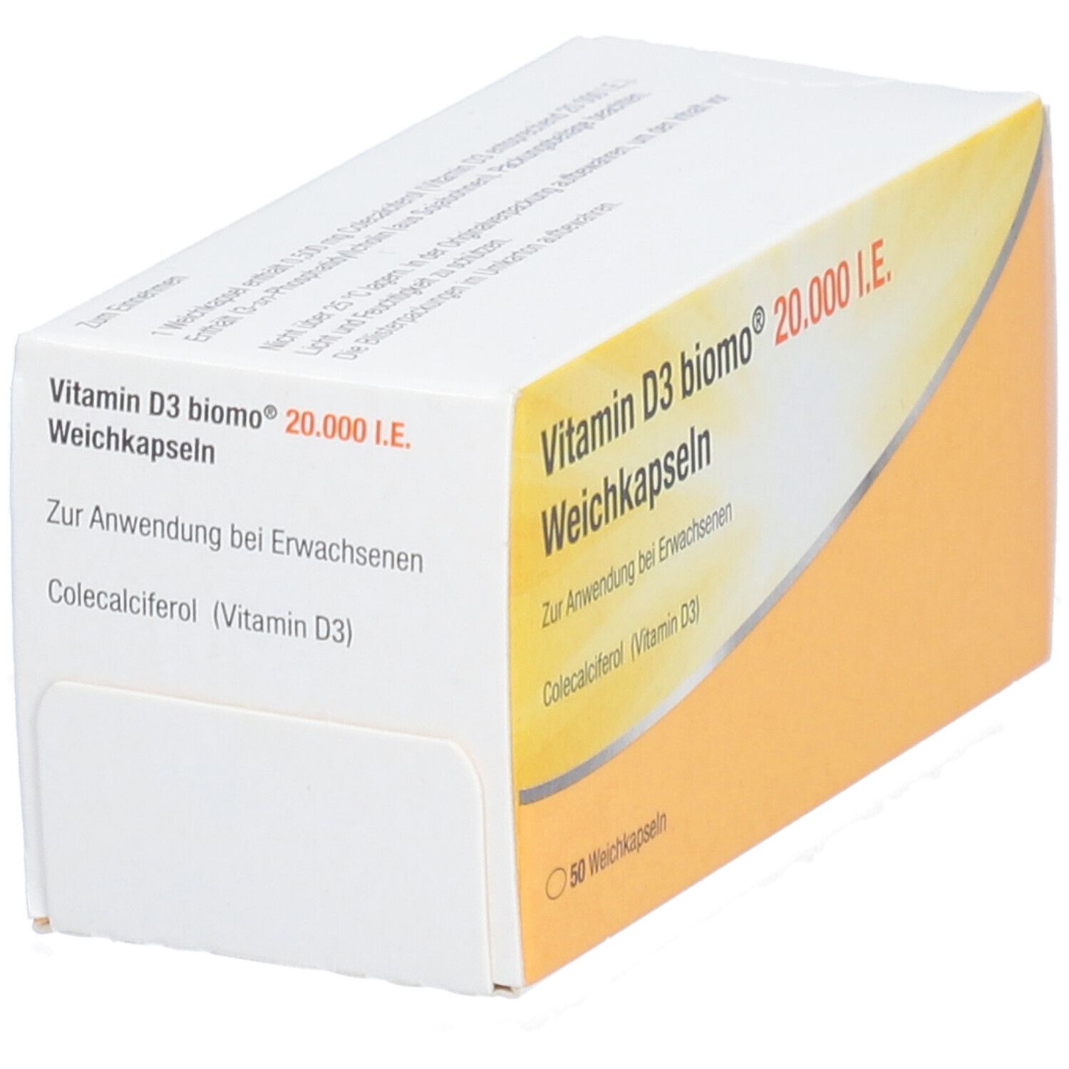 Vitamin D3 Biomo 20.000 I.e. Weichkapseln 50 St