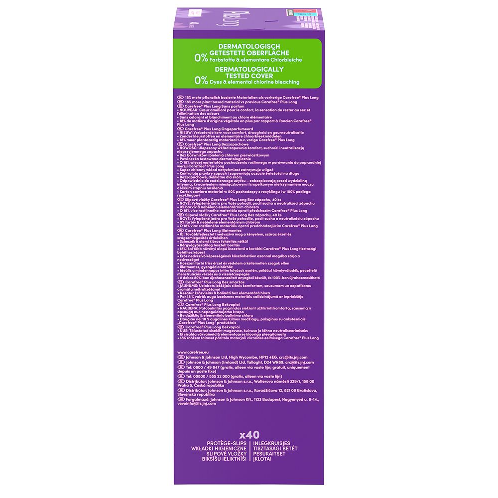 Carefree Plus Long ohne Duft