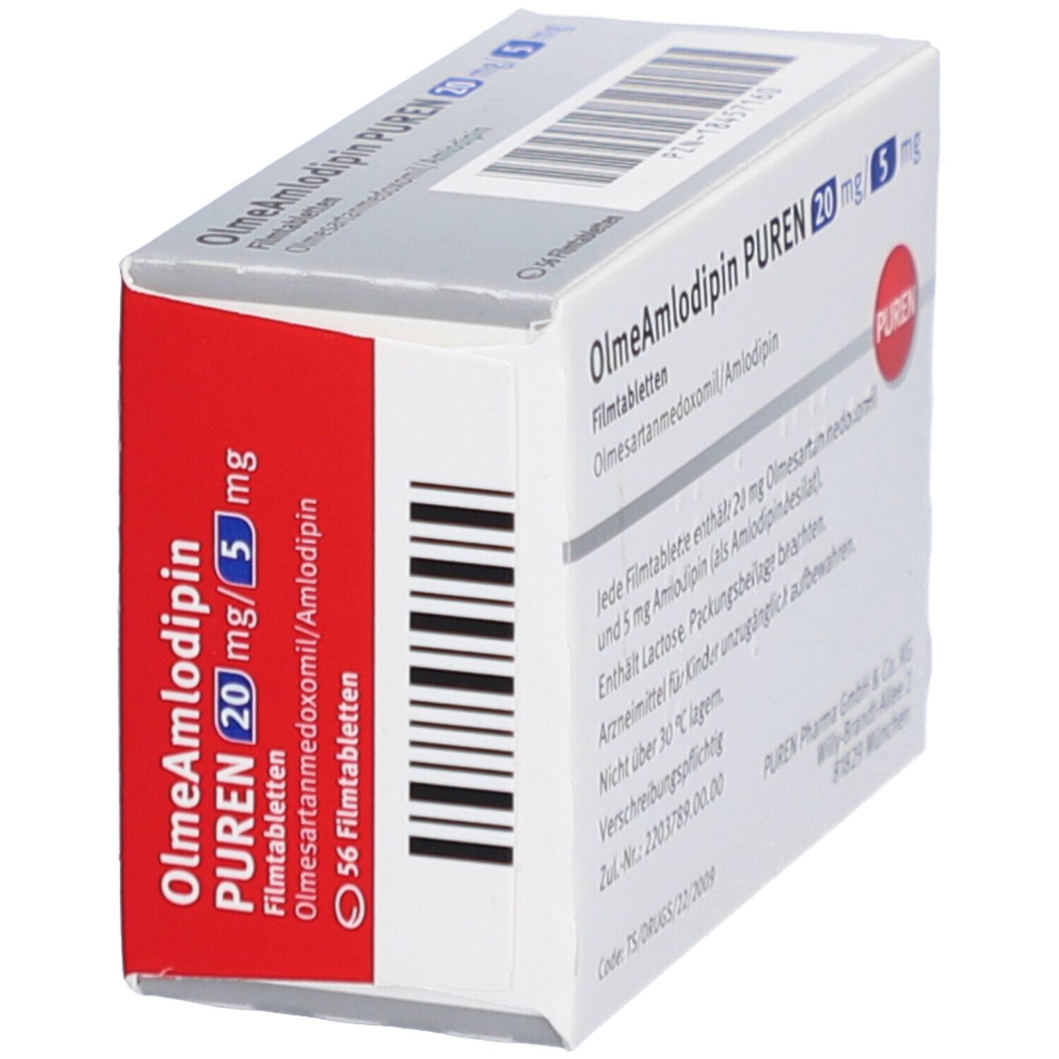 OLMEAMLODIPIN PUREN 20 mg/5 mg Filmtabletten