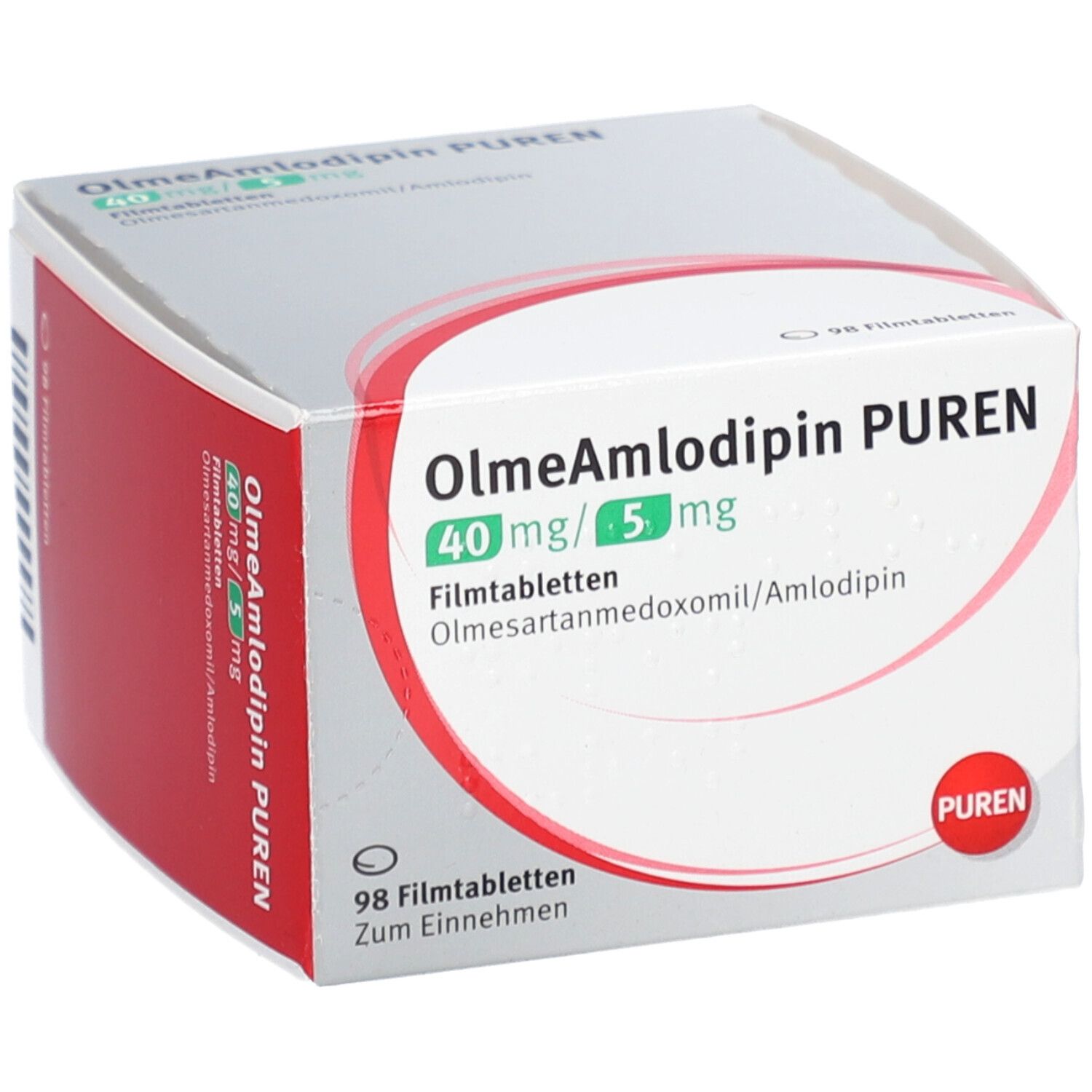 OLMEAMLODIPIN PUREN 40 mg/5 mg Filmtabletten